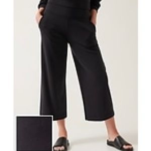 NWT Athleta Seaside Wide Crop Pant Black XS